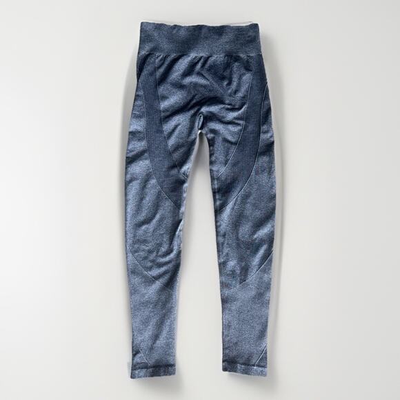 Lululemon Wunder Train Leggings Gray Ribbed Seamless High Waist Size XS - Picture 2 of 6